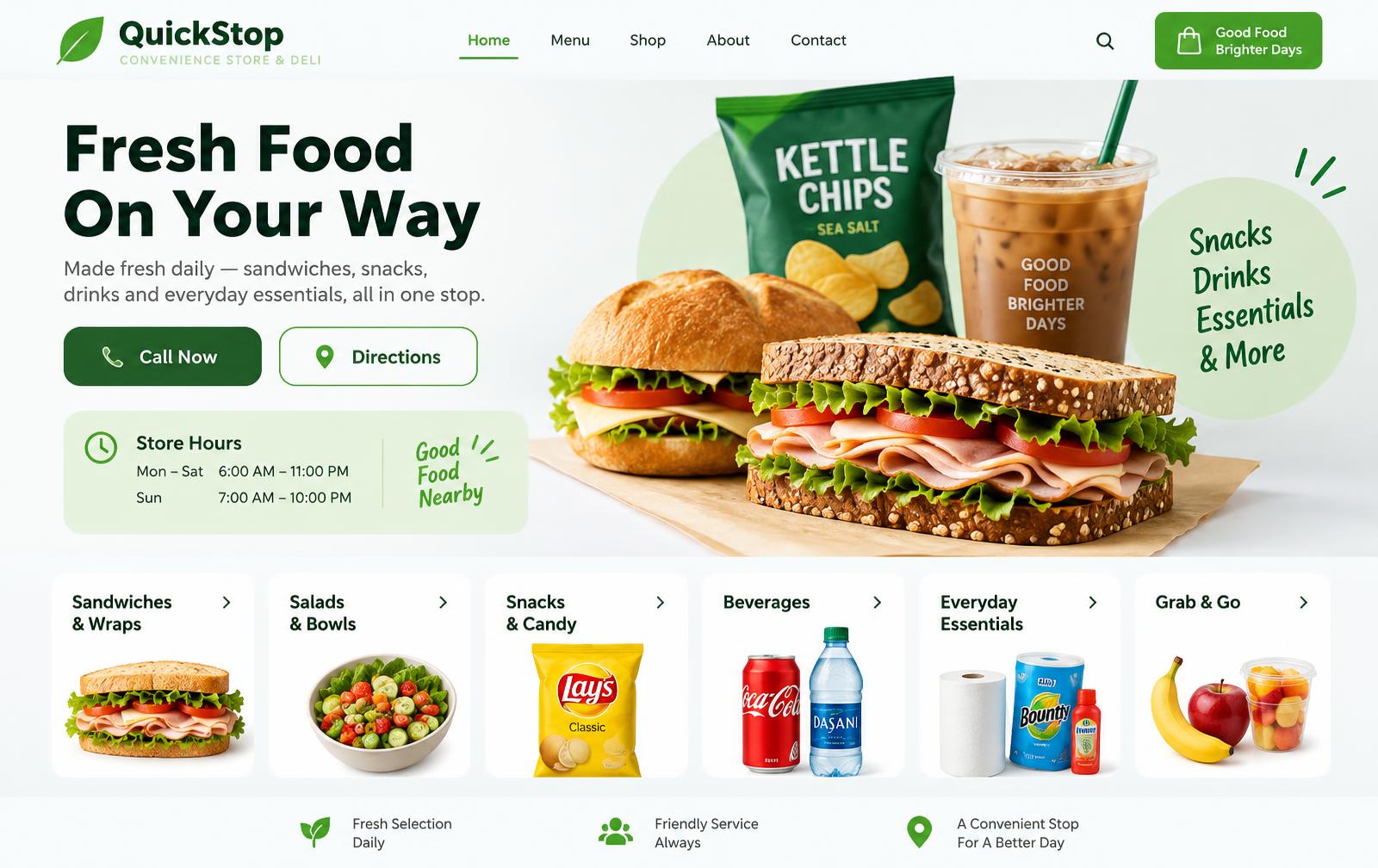 Convenience Store & Deli Website